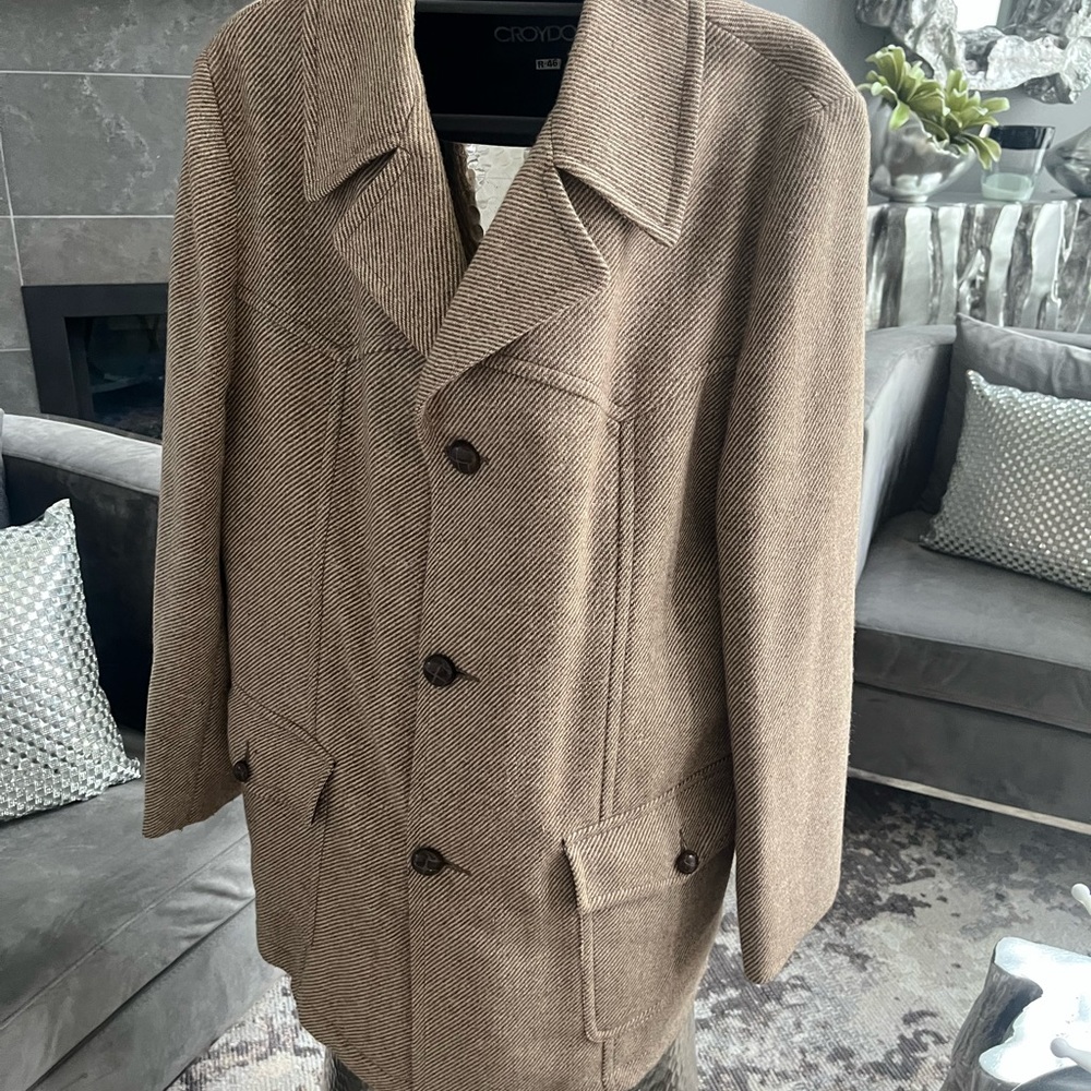 Mens vintage CROYDON late 70s early 80s great looking jacket with pile lining